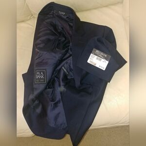 JOS A BANK  EXECUTIVE MEN'S NAVY BLUE WOOL TAILORED FIT JACKET SIZE 40R NWT $279